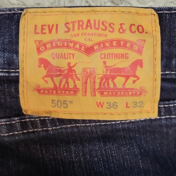 Levis 505 jeans 36x32 - Picture 2 of 3